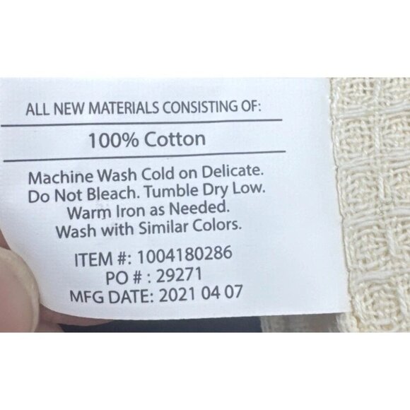 Demdaco Cotton Sunflower Kitchen Boa Long Tea Towel Waffle Knit Stripe NEW - Picture 8 of 10